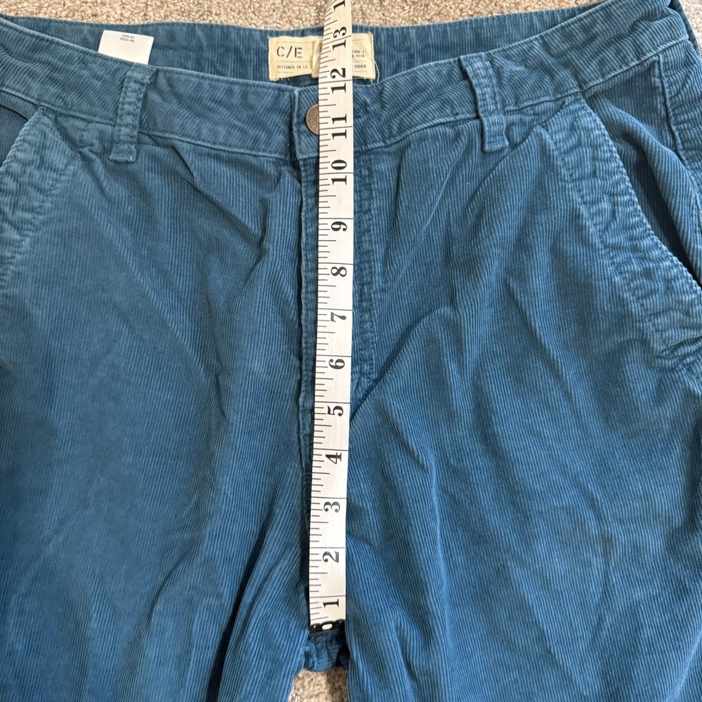 Current Elliott Painter Teal Blue Corduroy Carpenter Wide Leg Pants 30 Utility - Picture 7 of 12